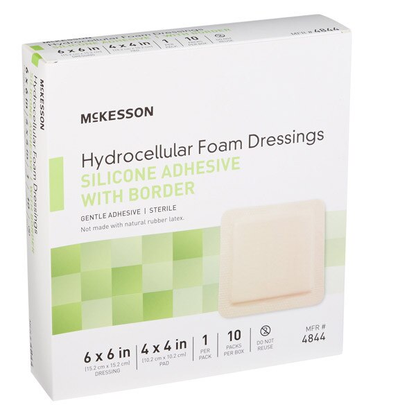 Silicone Adhesive Foam Dressing Sterile 10 per Box MedStat